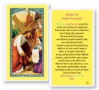 St. Veronica Laminated Laminated Prayer Card