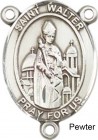 St. Walter of Pontoise Rosary Centerpiece Sterling Silver or Pewter