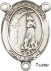 St. Zoe of Rome Rosary Centerpiece Sterling Silver or Pewter