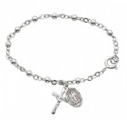 Sterling Silver Baby Rosary Bracelet