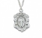Women's Fancy Scroll and Flowers Miraculous Medal