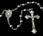 Sterling Silver Miraculous Rosary 6mm