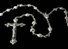 Sterling Silver Sacred Heart Rosary 8mm