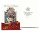 The Holy Family with Red Bow Christmas Card Set