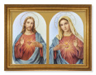The Sacred Hearts with Halos 19x27Framed Print Artboard