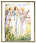 Three Angels Gold Frame 11x14 Plaque