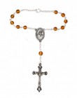 Topaz Auto Rosary - November Birthstone