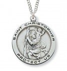 Women or Teen St. Christopher Medal Sterling Silver