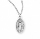 Women's Clear Text Miraculous Medal Necklace