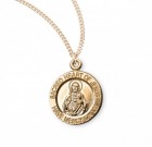 Women's Round Sacred Heart Medal and Chain
