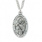 Women's St. Francis of Assisi Medal Sterling Silver