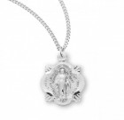 Women's Wide Budded Tip Miraculous Medal