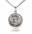 Child or Youth St. Michael Medal Sterling Silver