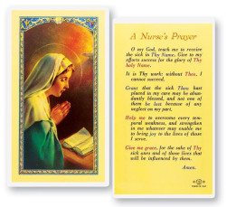 A Nurse's Laminated Prayer Card [HPR789]