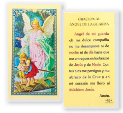 Angel De La Guarda Del Puente Laminated Spanish Prayer Card [HPRS350]