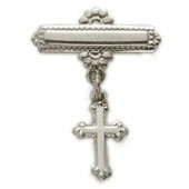 Baby Pin, Sterling Silver, with Cross Pendant [SPN002]