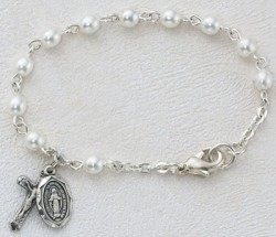 Baby Rosary Bracelet with Pearls [MVM1188]