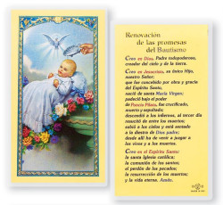 Bautismo Renovacation Promesas Laminated Spanish Prayer Card [HPRS397]