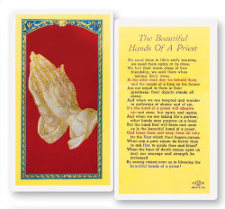 Beautiful Hands of A Priest Laminated Prayer Card [HPR719]