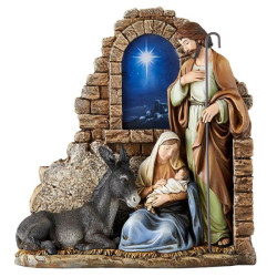 Bethlehem Star Holy Family Nativity Statue 11.5 inches [CB2750]