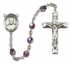 Blessed Miguel Pro Sterling Silver Heirloom Rosary Squared Crucifix [RBEN0003]