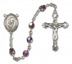 Blessed Trinity Sterling Silver Heirloom Rosary Fancy Crucifix [RBEN1006]