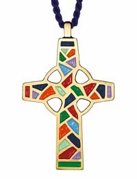 Celtic Cross Colorful Pendant [TCG0278]