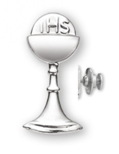 Chalice with Sacred Heart Lapel Pin [HMLP019]