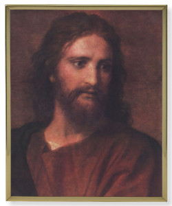 Christ at 33 by Heinrich Hofmann Gold Frame Plaque - 2 Sizes [HFA4988]