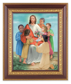 Christ with Children 8x10 Framed Print Under Glass [HFP793]