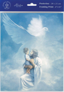 Christ Welcoming Child Print - Sold in 3 per pack [HFA1119]