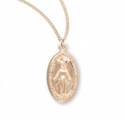 Classic Miraculous Medal in Gold Plate [HMM3193]