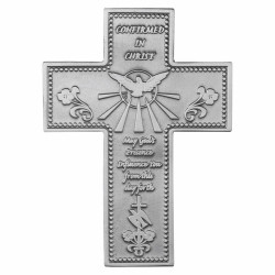 Confirmation Antiqued Pewter Wall  Cross [SNCR1107]