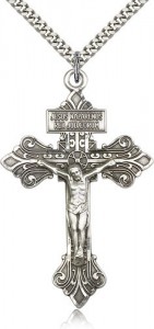 Large Jesus of Nazareth Crucifix Medal  [BM0254]