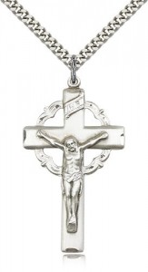 Celtic Crucifix Medal High Polish [BM0259]