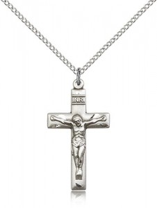 Women's Small Traditional Crucifix Necklace [BM0286]