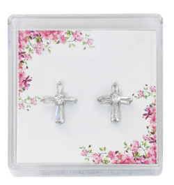 Crystal Cross Earrings [MVER1001]