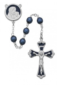 Dark Blue Enamel Rosary [MVRB1069]