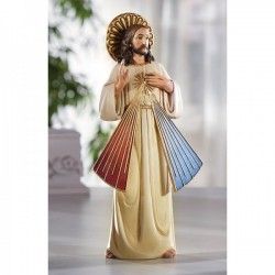 Divine Mercy with Inscribed Halo 8 Inch High Statue [CBST021]
