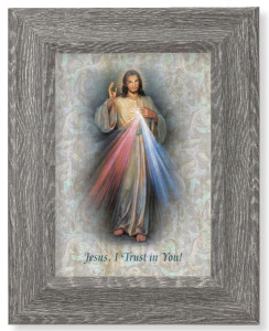 Divine Mercy of Jesus 7x9 Gray Oak Frame [HFA4646]