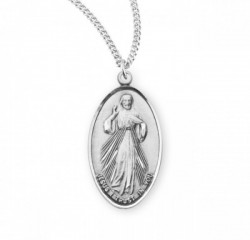 Divine Mercy Medal Sterling Silver [REM2075]