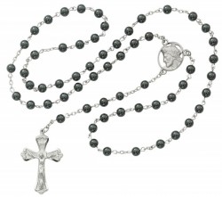 Ecce Homo Hematite Rosary [MVRB1114]