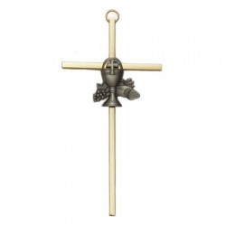 First Communion Brass Cross - 7 inch [SNCR1006]