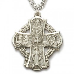 Five Way Holy Spirit Pendant 1 inch with Chain [SM0086]