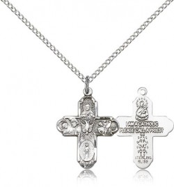 Small Cross Shaped Five-Way Medal [CM2092]