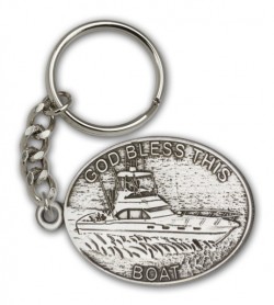 God Bless This Boat Keychain [AUBKC040]