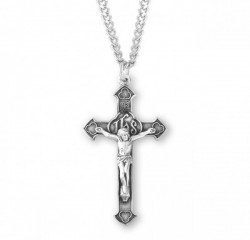 Gothic IHS Men's Crucifix Necklace [HMM3283]