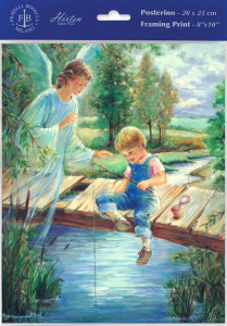 Guardian Angel with Boy Print - Sold in 3 Per Pack [HFA4862]