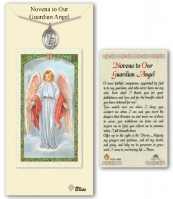 Guardian Angel Medal in Pewter with Prayer Card [BLPCP053]