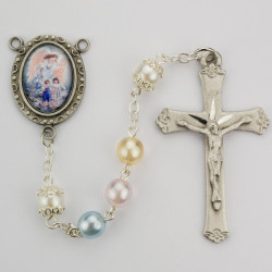 Guardian Angel Pearlized Rosary [MVER0019]